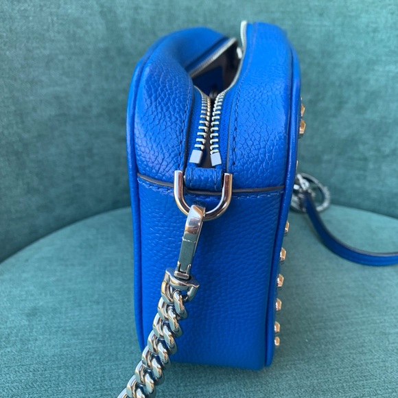Michael Kors Vibrant Blue Studded Crossbody Purse - Picture 5 of 9